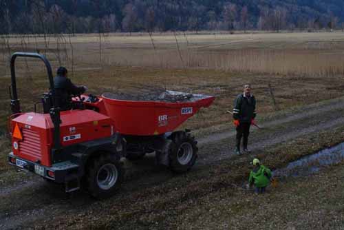 Dumper Seeufer- und Waldreinigung